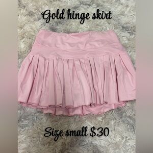 Gold Hinge Women's Pink Skater Skirt